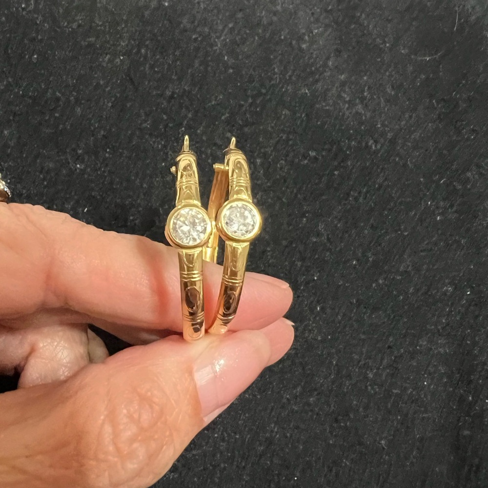 COPY - 18kt gold hoop earrings